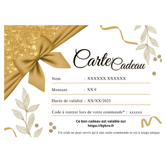 Carte cadeaux 