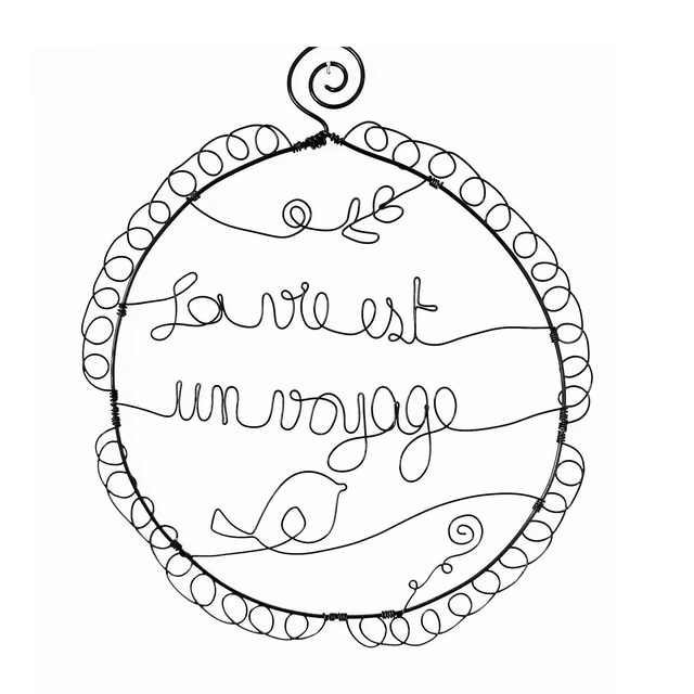 Cadre "La vie est un voyage"
