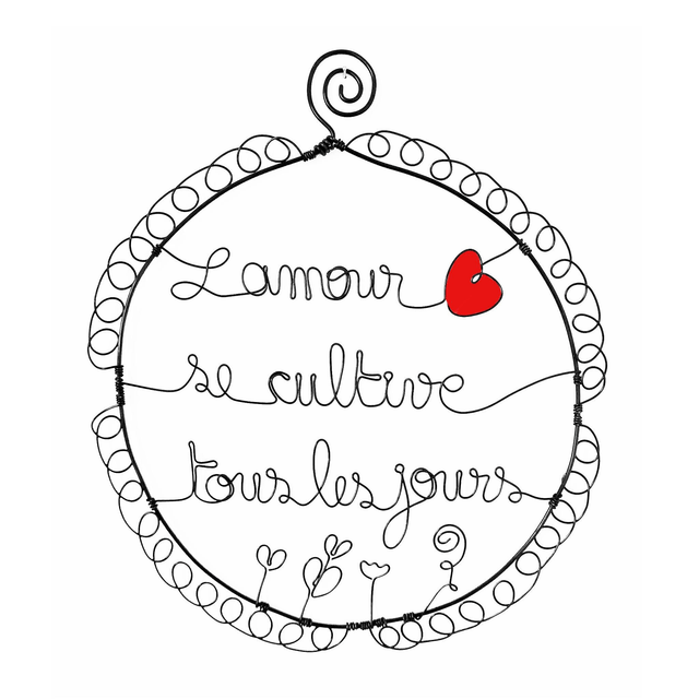 Cadre "L'amour se cultive tous les jours"