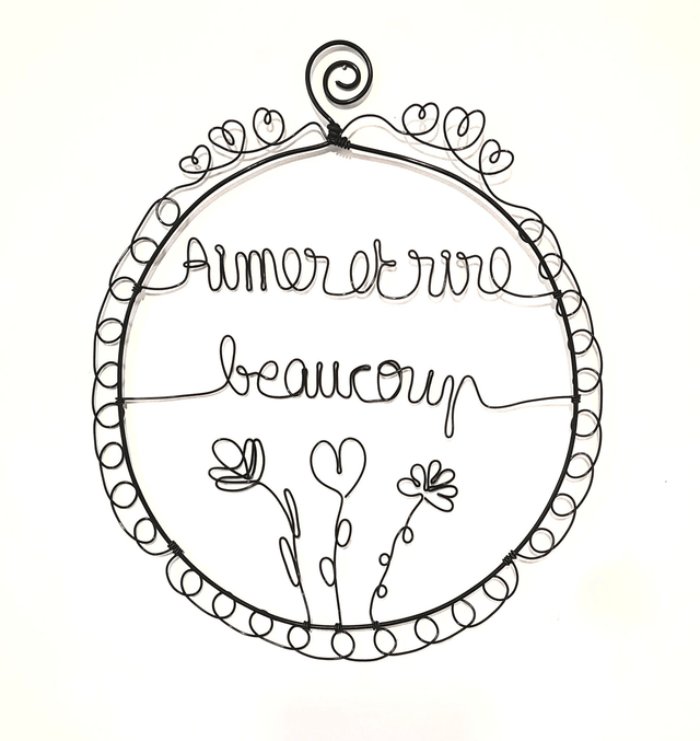 Cadre "Aimer et rire beaucoup"