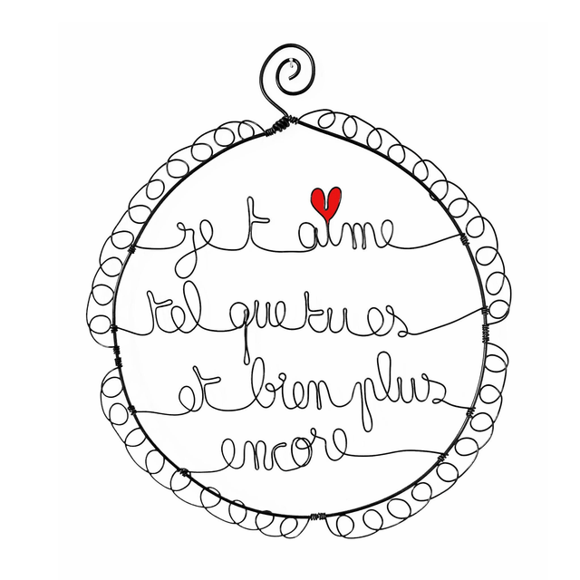 Cadre "Je t'aime tel que tu es et bien plus encore"