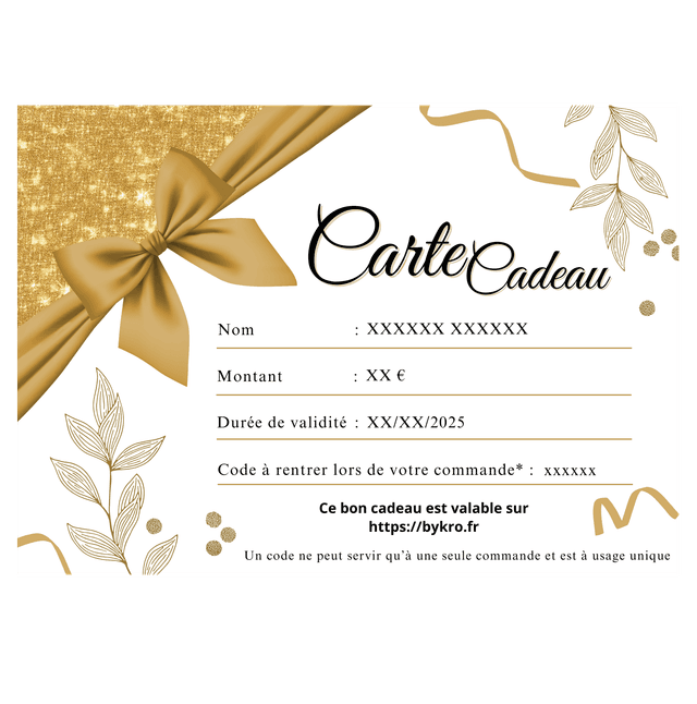 Carte cadeaux 