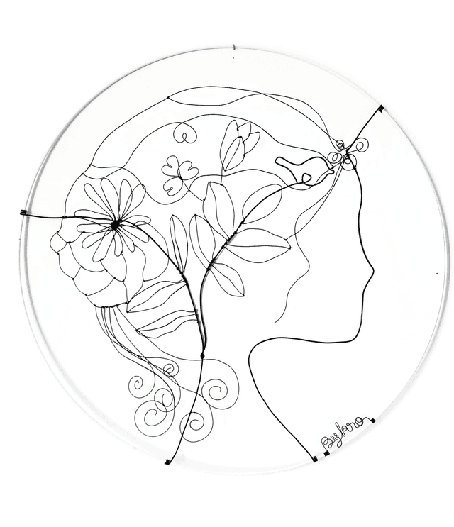 Cadre Les Demoiselles &quot;Flora&quot;